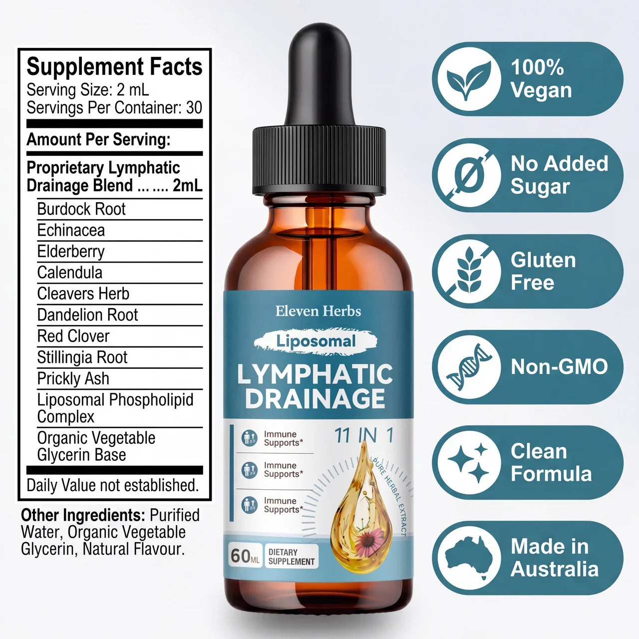 Eleven Herbs Daily Lymph Drops